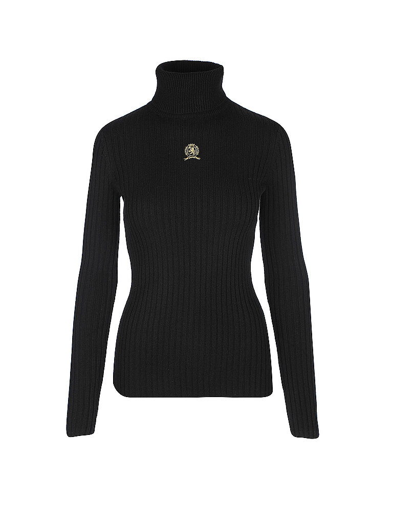 TOMMY HILFIGER Rollkragenpullover  schwarz | M